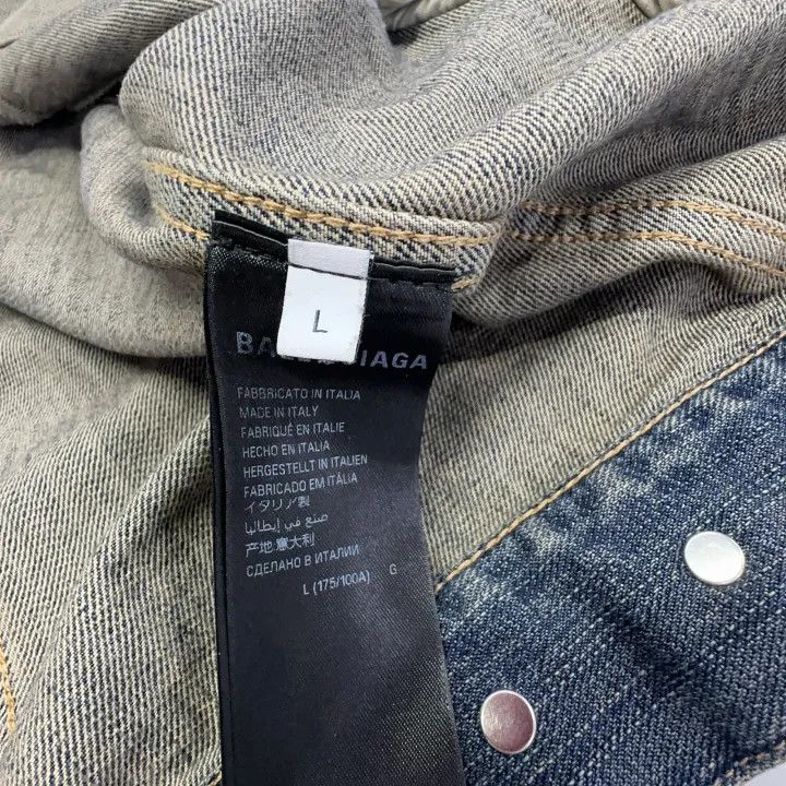 Balenciaga Balenciaga SS23 Indigo Denim Jacket Unisex 0079 Size US L / EU 52-54 / 3 - 4 Thumbnail