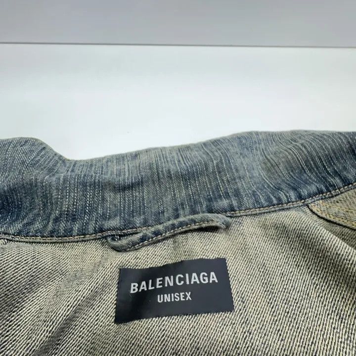 Balenciaga Balenciaga SS23 Indigo Denim Jacket Unisex 0079 Size US L / EU 52-54 / 3 - 6 Thumbnail