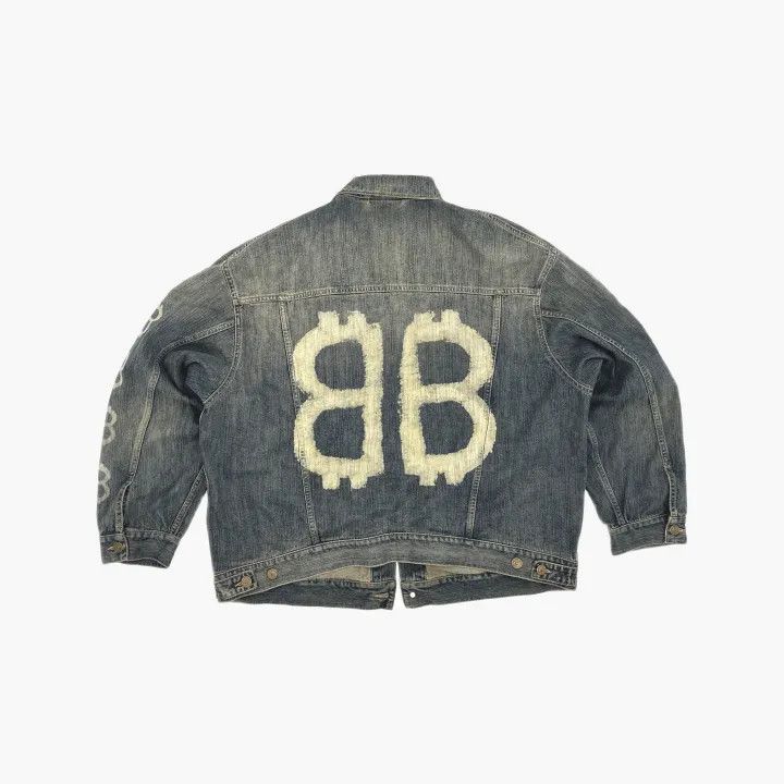 Balenciaga Balenciaga SS23 Indigo Denim Jacket Unisex 0079 Size US L / EU 52-54 / 3 - 3 Thumbnail