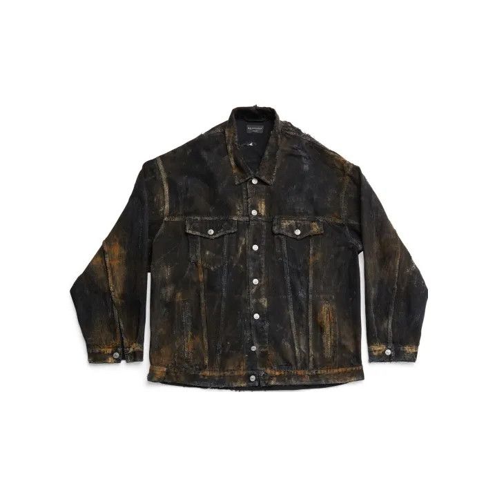 Balenciaga Balenciaga Tie-Dye Long Sleeve Denim Jacket 0079 Size US M / EU 48-50 / 2 - 2 Thumbnail