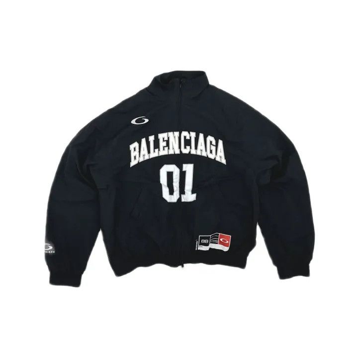 Balenciaga Balenciaga Letter Print Zip Jacket for Men 0079 Size US XS / EU 42 / 0 - 2 Thumbnail
