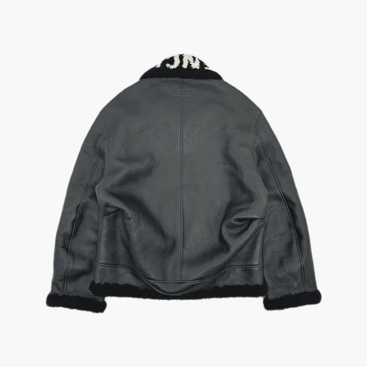 Balenciaga Balenciaga Men's Black Leather Oversized Jacket 0079 Size US L / EU 52-54 / 3 - 3 Thumbnail