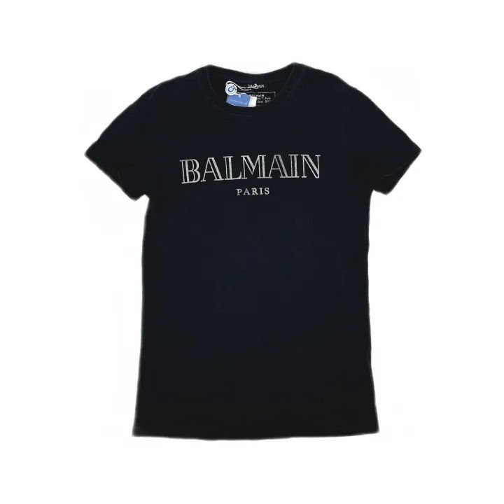 Balmain Balmain Logo Black Short Sleeve T-Shirt 0079 Size US S / EU 44-46 / 1 - 2 Thumbnail