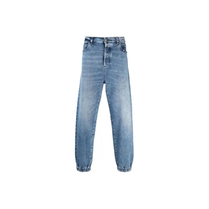 Balmain Balmain FW21 Washed Denim Pants for Men 0079 Size US 30 / EU 46 - 2 Thumbnail