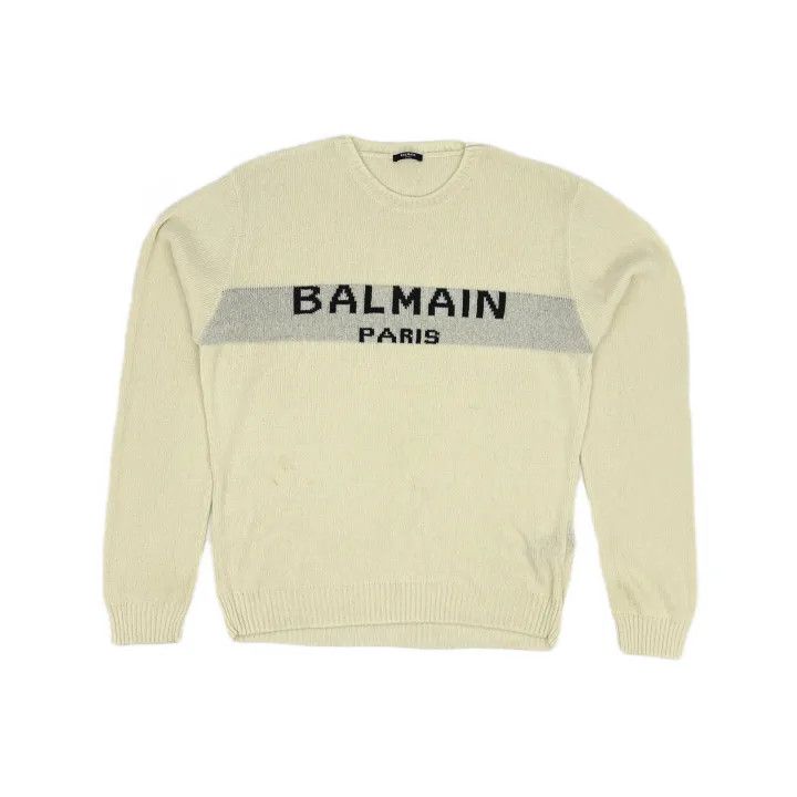 Balmain Balmain Crewneck Long Sleeve Sweatshirt 0079 Size US XXL / EU 58 / 5 - 2 Thumbnail