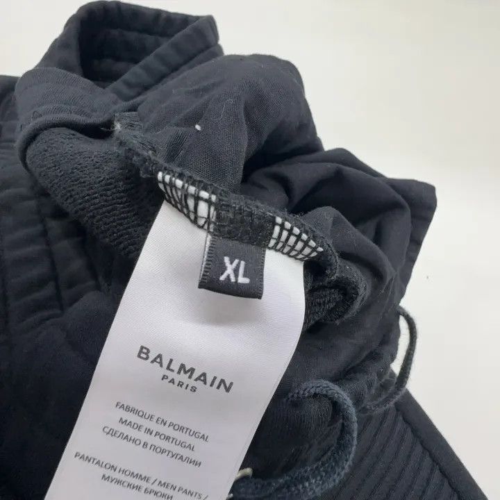 Balmain Balmain Black Drawstring Knit Jogging Pants 0079 Size US 36 / EU 52 - 5 Thumbnail