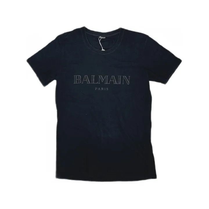 Balmain Balmain Classic Logo Short Sleeve T-Shirt 0079 Size US M / EU 48-50 / 2 - 2 Thumbnail