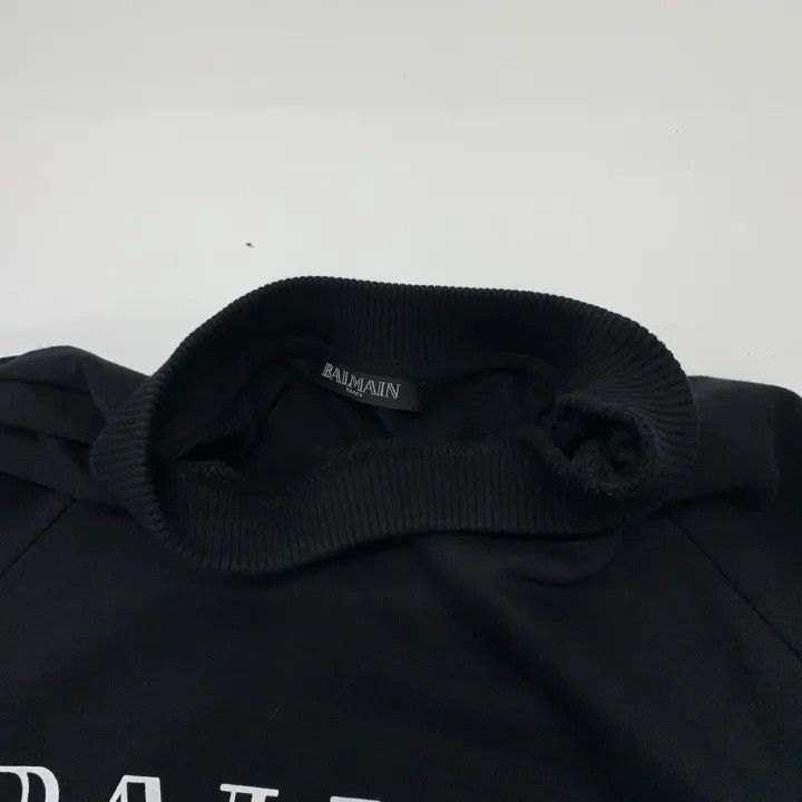 Balmain Balmain Logo Print Black Sweatshirt 0079 Size US S / EU 44-46 / 1 - 6 Thumbnail