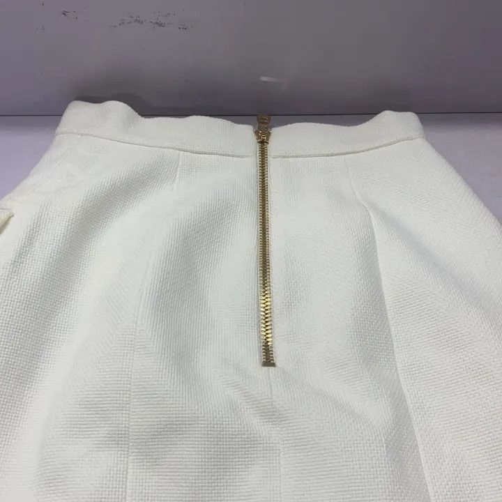 Balmain Balmain SS21 High Waist Button Detailed Skirt 0079 Size US 36 / EU 52 - 7 Thumbnail
