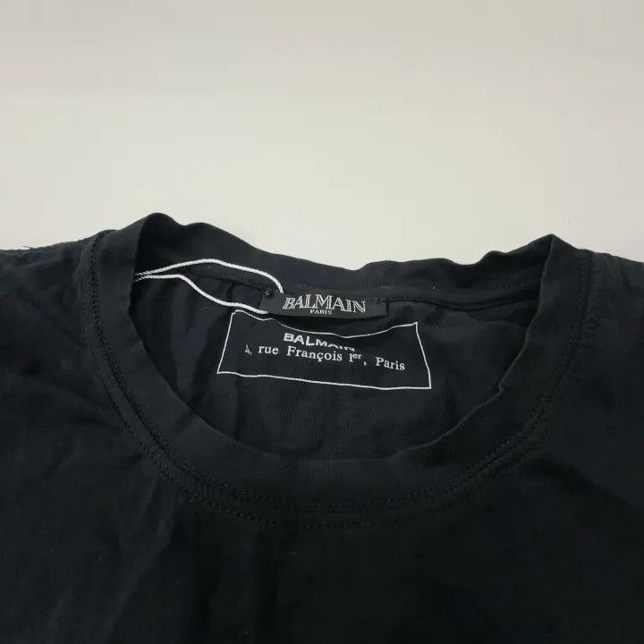 Balmain Balmain Casual Black Short Sleeve T-Shirt 0079 Size US XL / EU 56 / 4 - 6 Thumbnail