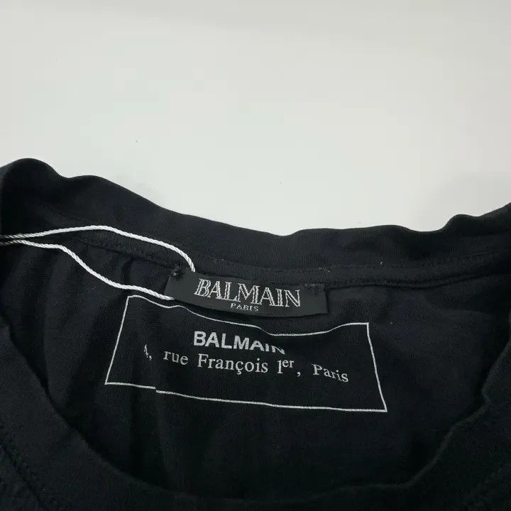 Balmain Balmain Casual Black Short Sleeve T-Shirt 0079 Size US XL / EU 56 / 4 - 5 Thumbnail