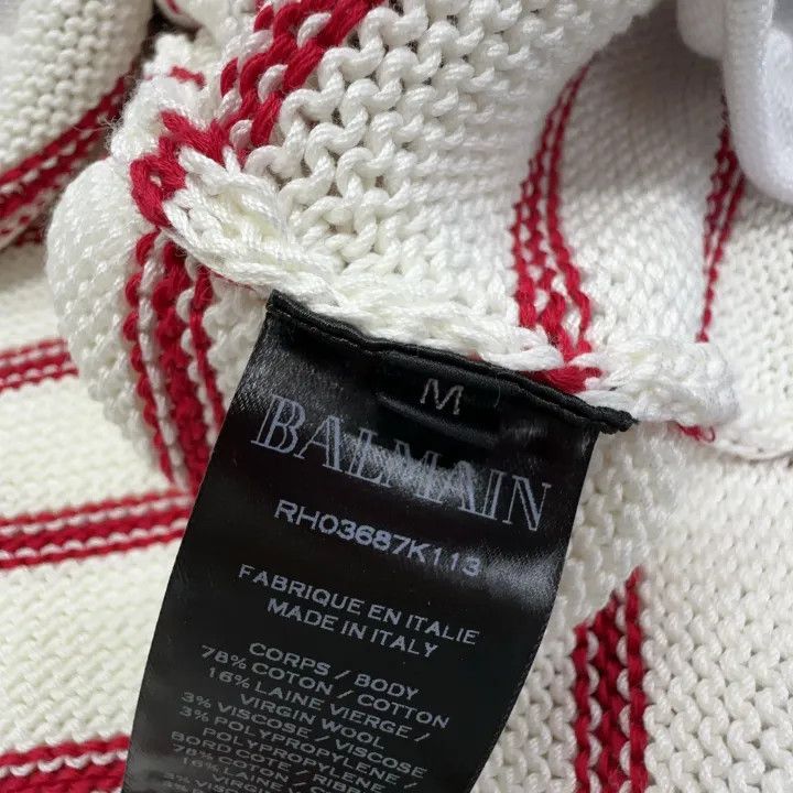 Balmain Balmain Striped Knit Cardigan 0079 Size US M / EU 48-50 / 2 - 4 Thumbnail