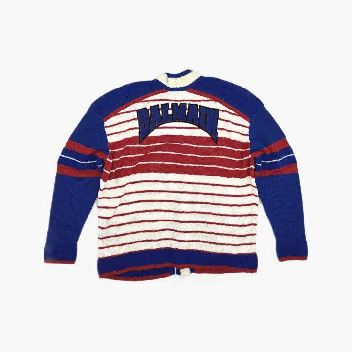 Balmain Balmain Striped Knit Cardigan 0079 Size US M / EU 48-50 / 2 - 3 Thumbnail