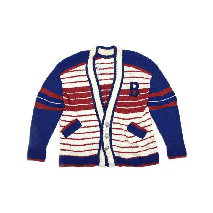 Balmain Balmain Striped Knit Cardigan 0079 Size US M / EU 48-50 / 2 - 2 Thumbnail