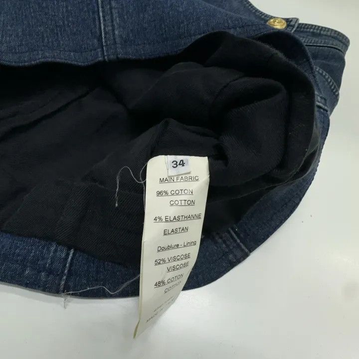 Balmain Balmain Fashion Versatile Denim Bodycon Skirt 0079 Size US 34 / EU 50 - 5 Thumbnail