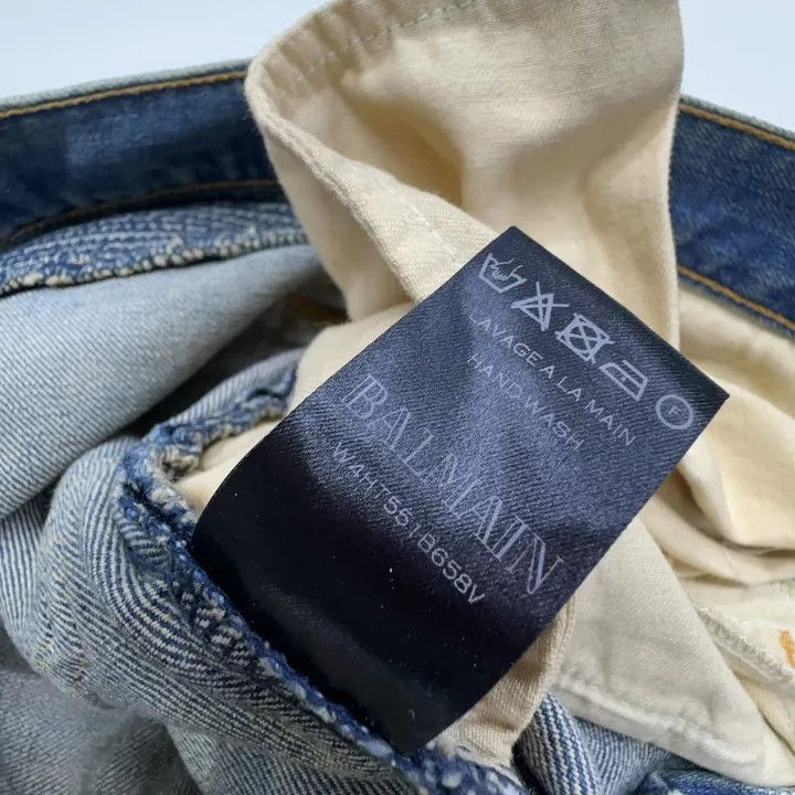 Balmain Balmain Stylish Slim Fit Trousers in Beige 0079 Size US 31 - 5 Thumbnail