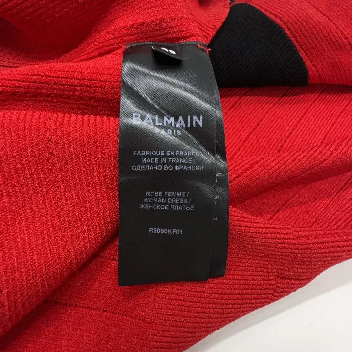 Balmain Balmain Colorblock Bodycon Short Sleeve Dress 0079 Size US 40 / EU 56 - 3 Thumbnail