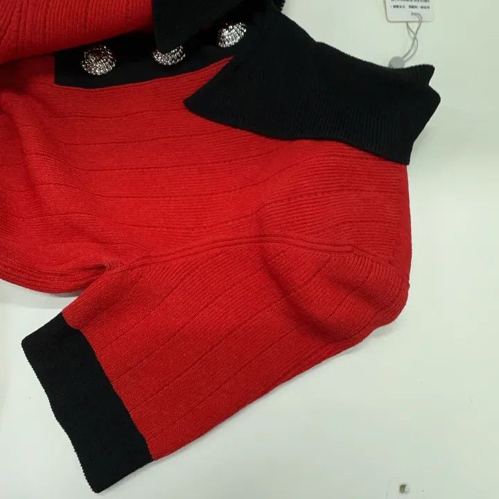 Balmain Balmain Colorblock Bodycon Short Sleeve Dress 0079 Size US 40 / EU 56 - 13 Thumbnail