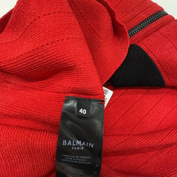 Balmain Balmain Colorblock Bodycon Short Sleeve Dress 0079 Size US 40 / EU 56 - 4 Thumbnail