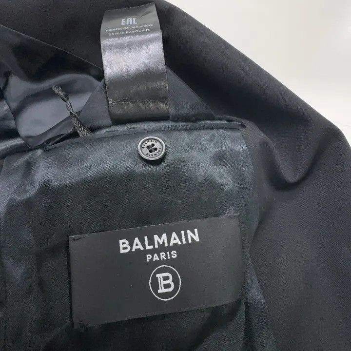 Balmain Balmain Black Double-Breasted Jacket for Men 0079 Size US L / EU 52-54 / 3 - 6 Thumbnail