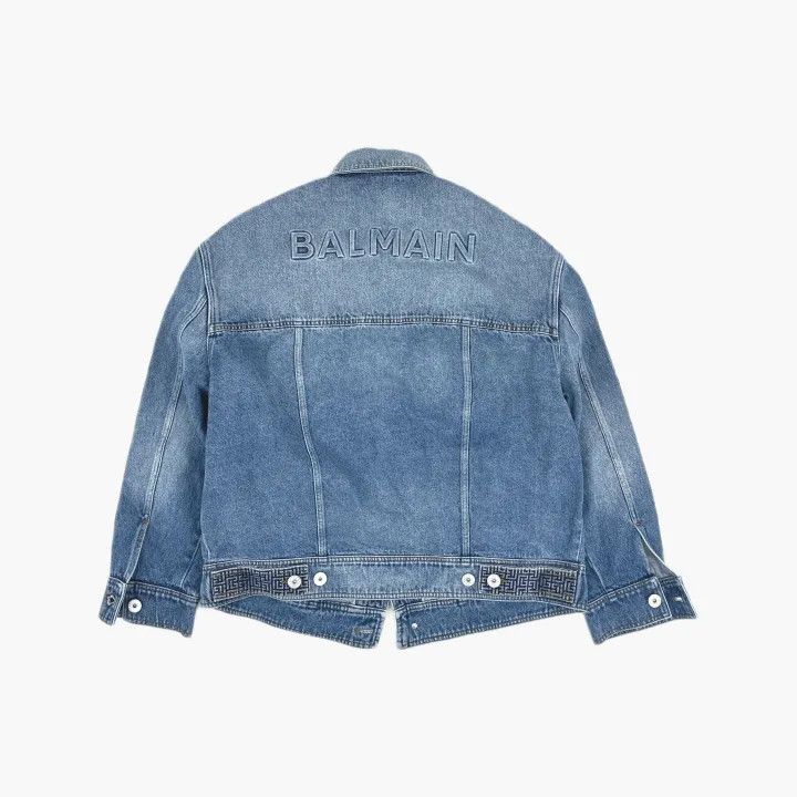 Balmain Balmain SS23 Vintage Denim Long Sleeve Jacket 0079 Size US L / EU 52-54 / 3 - 3 Thumbnail