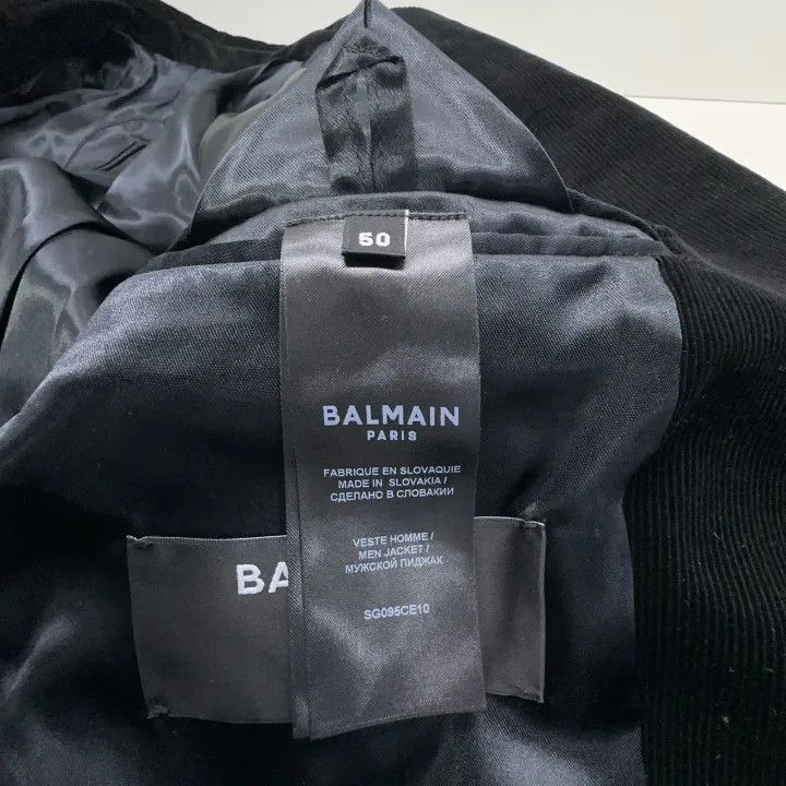 Balmain Balmain Black Double-Breasted Blazer for Men 0079 Size US L / EU 52-54 / 3 - 6 Thumbnail