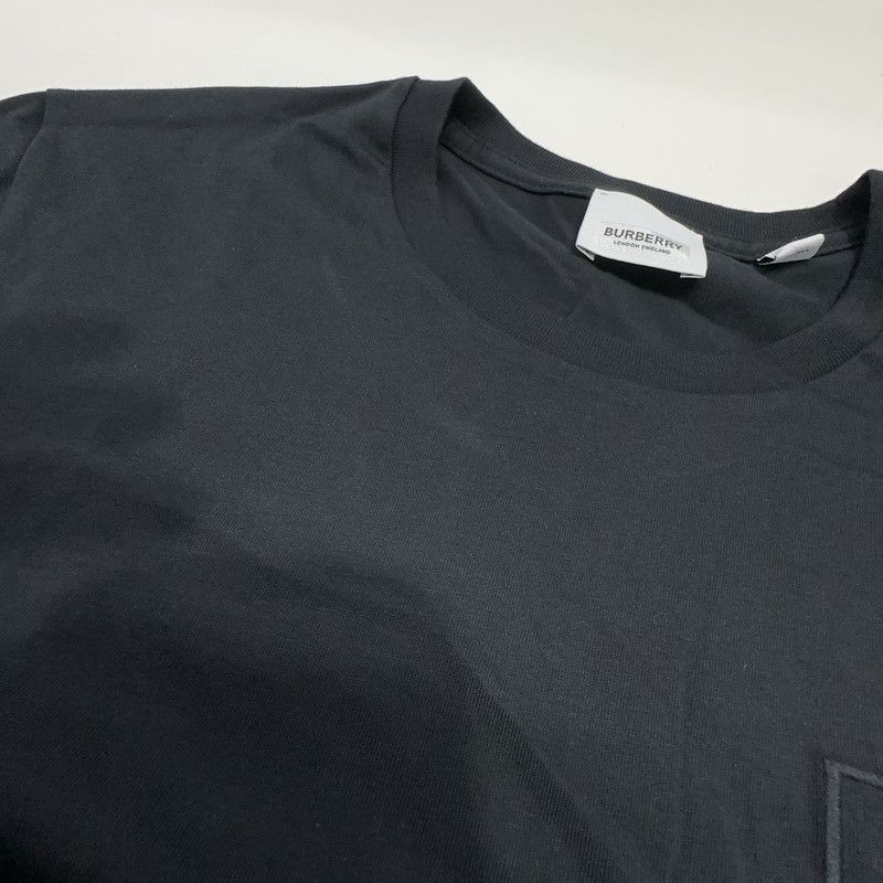 Burberry Burberry SS23 Logo Embroidered Black T-Shirt 0079 Size US XS / EU 42 / 0 - 6 Thumbnail
