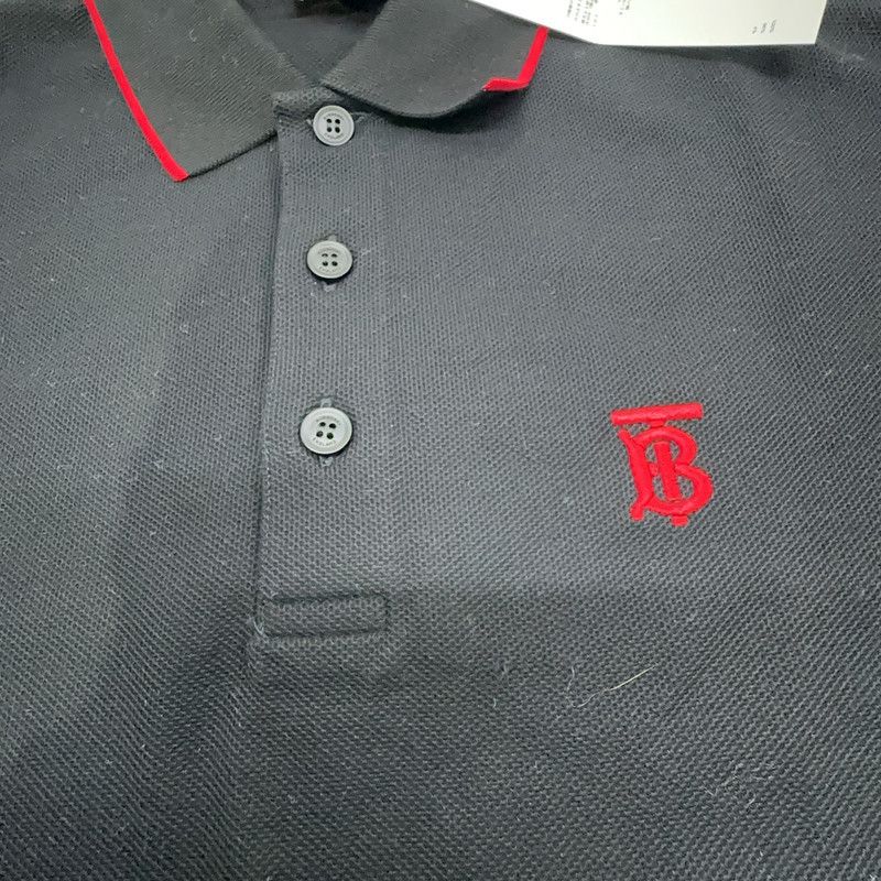 Burberry Black Short Sleeve Polo Shirt 0079