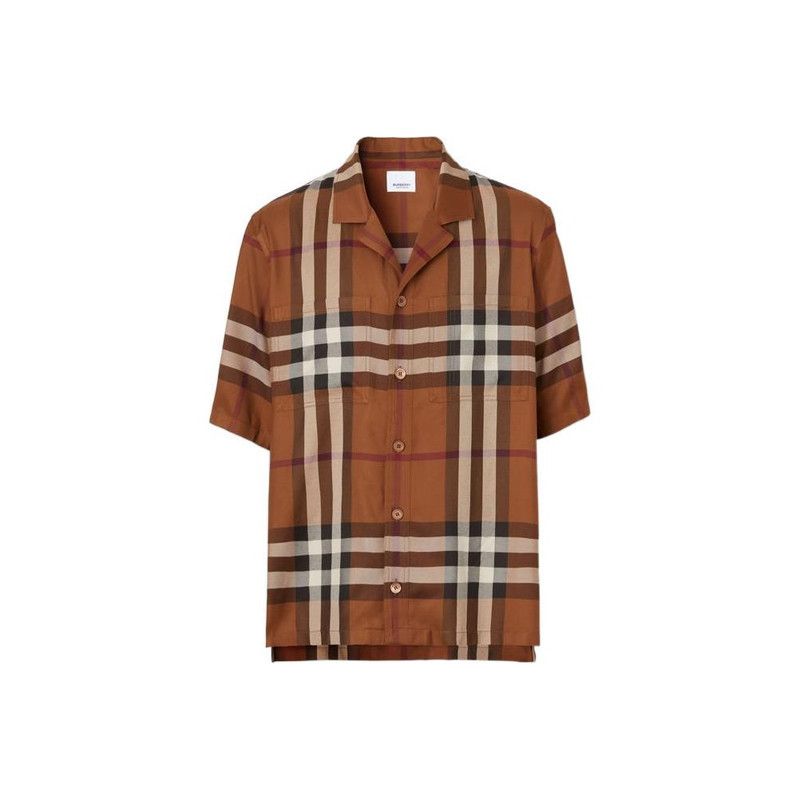 Burberry Burberry SS22 Check Casual Short Sleeve Shirt 0079 Size US M / EU 48-50 / 2 - 2 Thumbnail