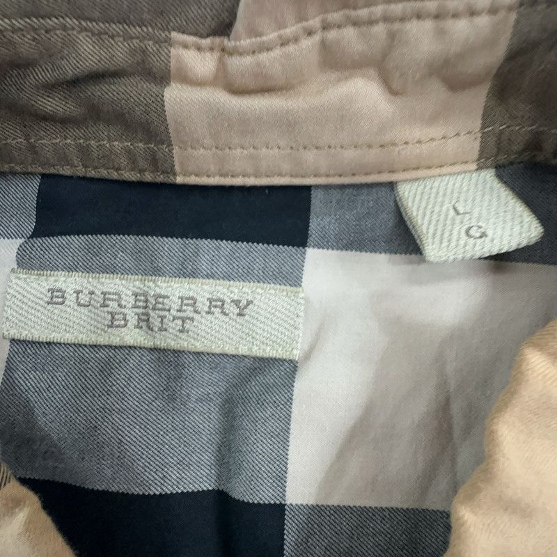 Burberry Burberry Casual Brown Plaid Shirt 0079 Size US L / EU 52-54 / 3 - 9 Thumbnail