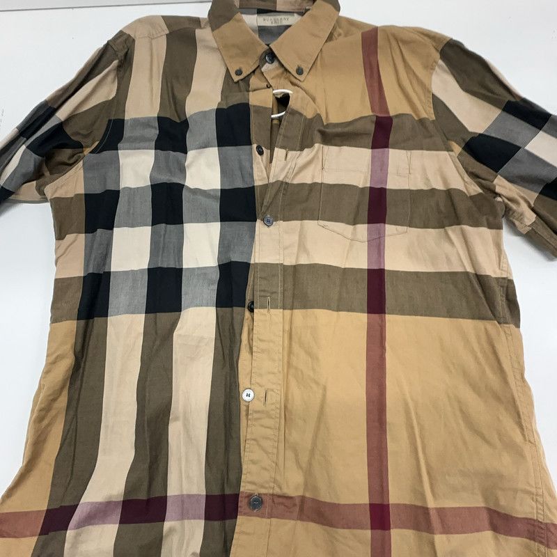 Burberry Burberry Casual Brown Plaid Shirt 0079 Size US L / EU 52-54 / 3 - 6 Thumbnail