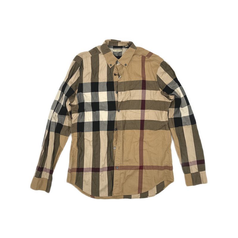 Burberry Burberry Casual Brown Plaid Shirt 0079 Size US L / EU 52-54 / 3 - 5 Thumbnail