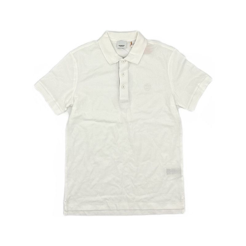 Burberry Burberry SS22 Classic Cotton White Polo Shirt 0079 Size US S / EU 44-46 / 1 - 3 Thumbnail