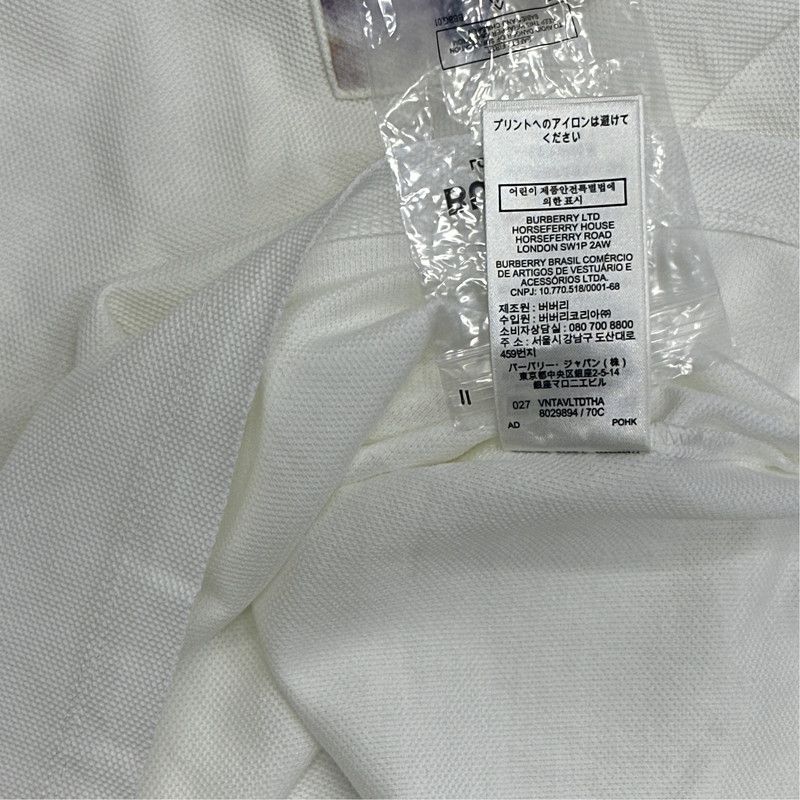 Burberry Burberry Swan Print Short Sleeve Polo 0079 Size US S / EU 44-46 / 1 - 2 Thumbnail