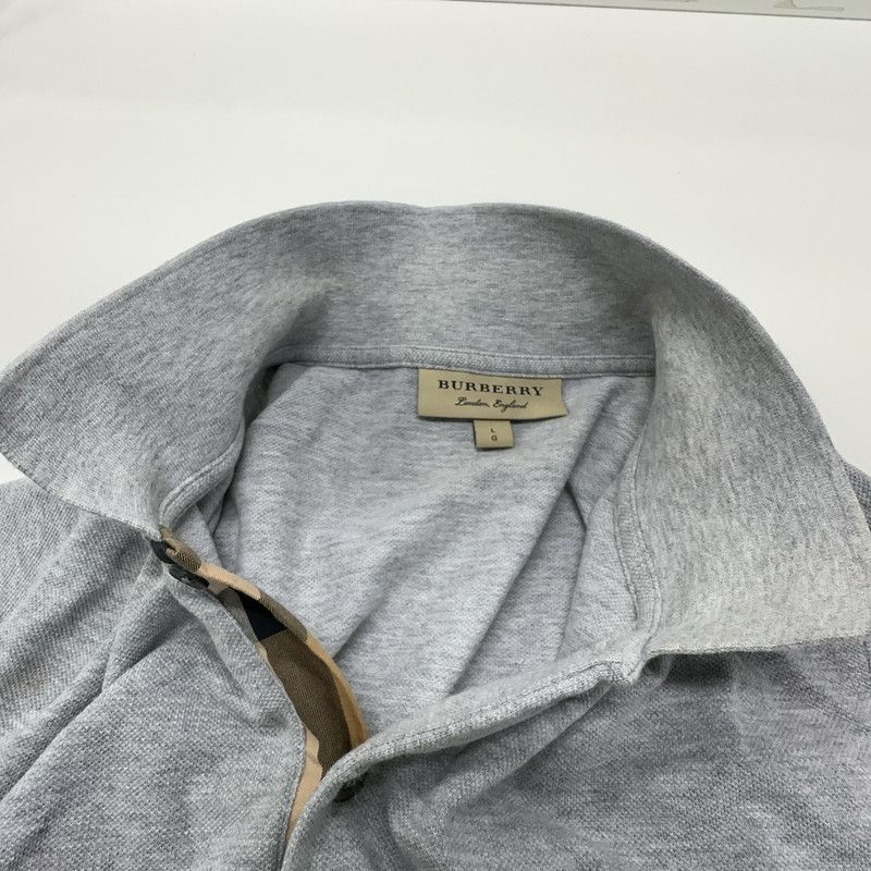 Burberry Burberry Gray Short Sleeve Polo Shirt 0079 Size US L / EU 52-54 / 3 - 2 Thumbnail
