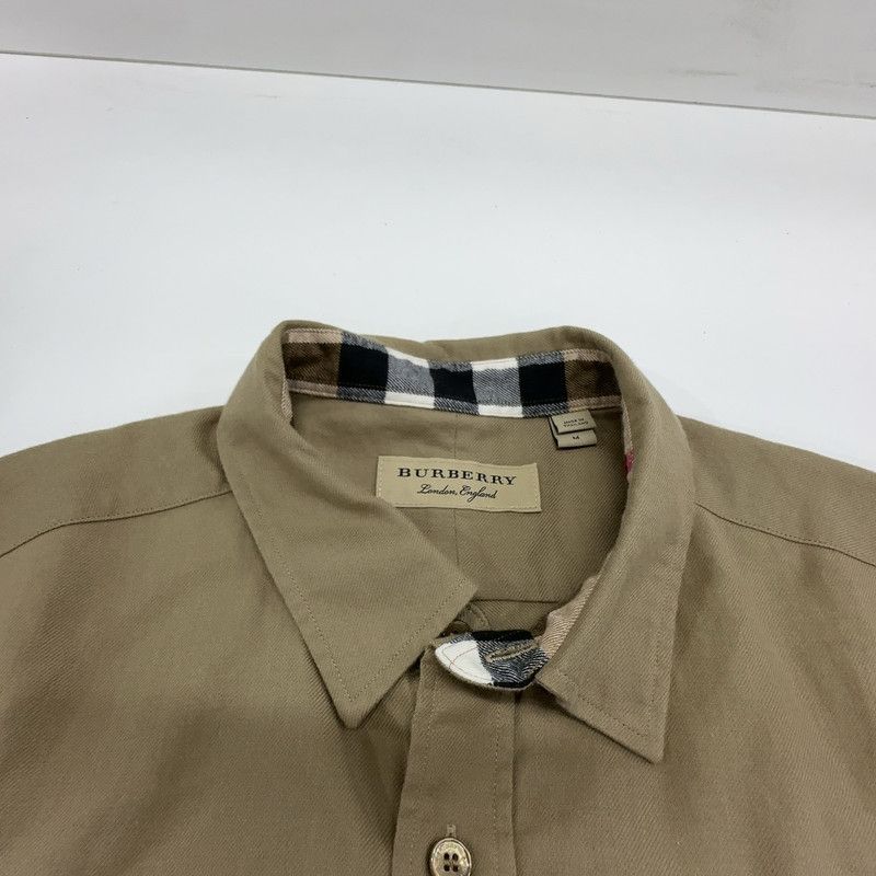Burberry Burberry Casual Solid Color Long Sleeve Shirt 0079 Size US M / EU 48-50 / 2 - 2 Thumbnail