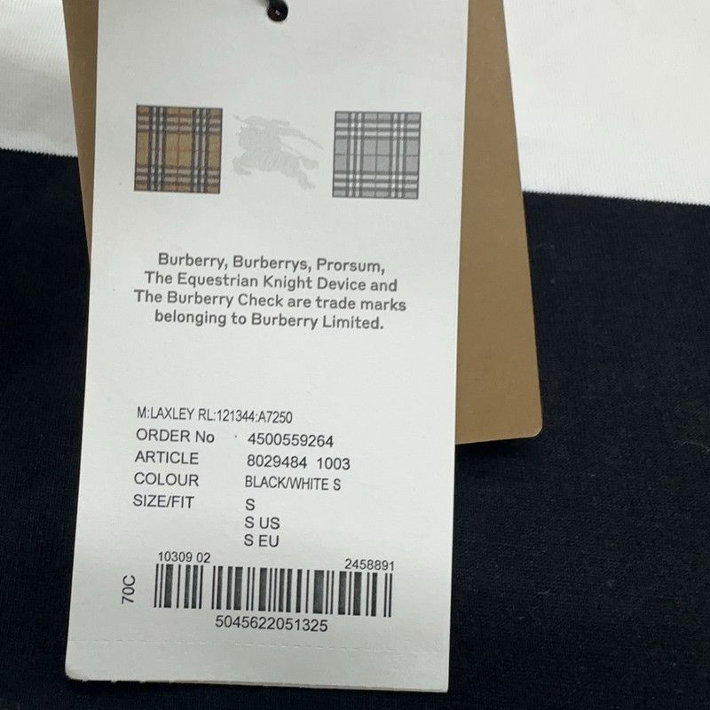 Burberry Burberry Striped Black and White Long Sleeve T-Shirt 0079 Size US S / EU 44-46 / 1 - 7 Thumbnail