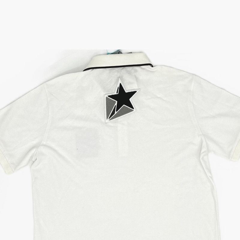 Burberry Burberry White Letter Pattern Polo Shirt 0079 Size US XL / EU 56 / 4 - 9 Thumbnail