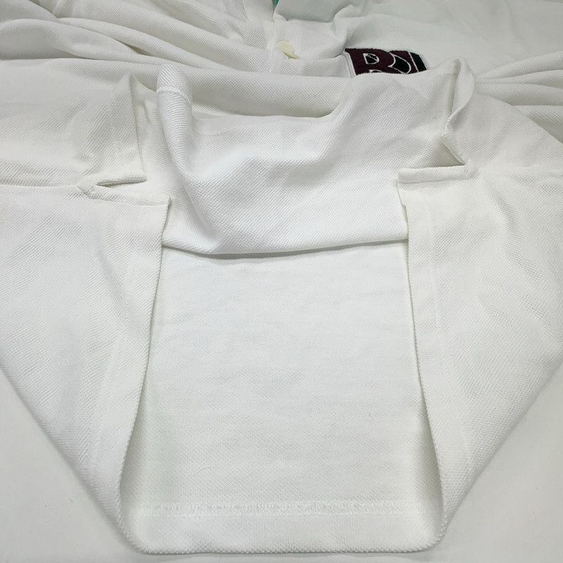 Burberry Burberry White Letter Pattern Polo Shirt 0079 Size US XL / EU 56 / 4 - 5 Thumbnail