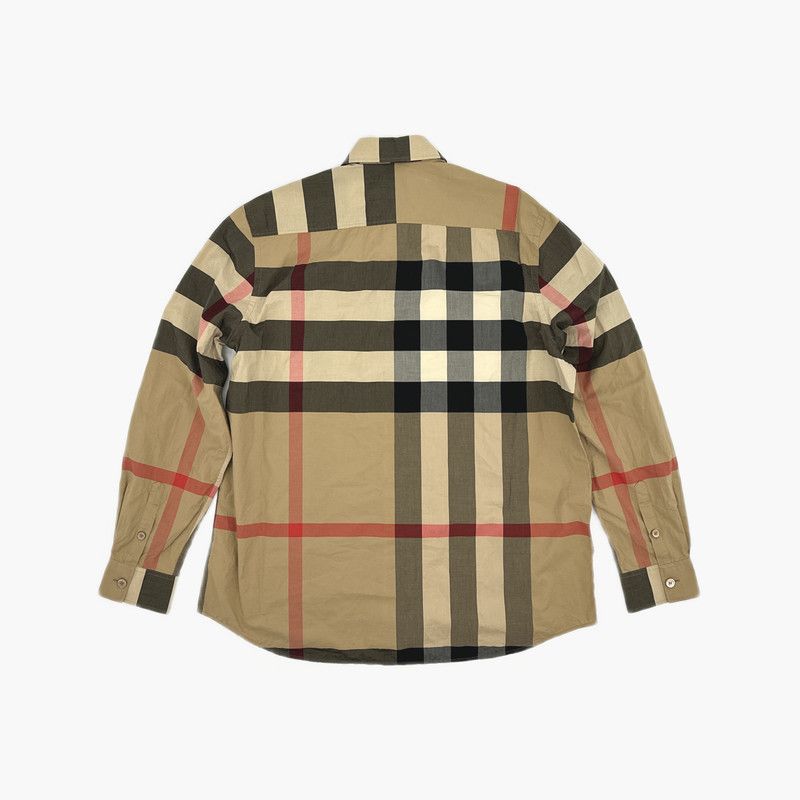 Burberry Burberry Plaid Stretch Long Sleeve Shirt for Men 0079 Size US L / EU 52-54 / 3 - 3 Thumbnail