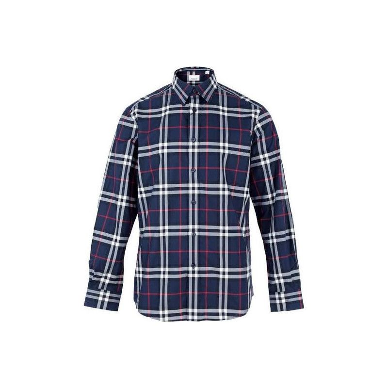 Burberry Burberry Men's SS23 Plaid Long Sleeve Shirt 0079 Size US XS / EU 42 / 0 - 3 Thumbnail