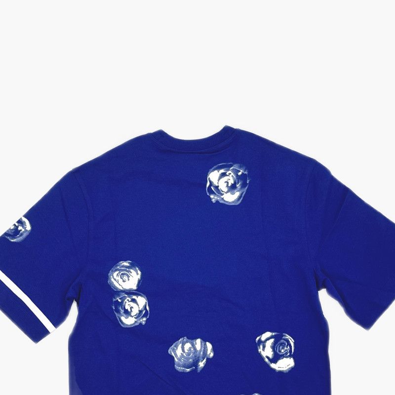 Burberry Burberry Floral Print Blue Short Sleeve T-Shirt 0079 Size US S / EU 44-46 / 1 - 9 Thumbnail