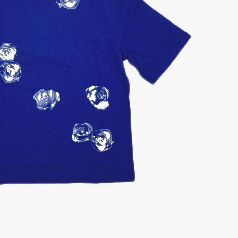 Burberry Burberry Floral Print Blue Short Sleeve T-Shirt 0079 Size US S / EU 44-46 / 1 - 7 Thumbnail
