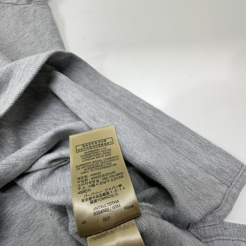 Burberry Burberry Gray Logo Embroidered Casual Polo Shirt 0079 Size US XL / EU 56 / 4 - 6 Thumbnail