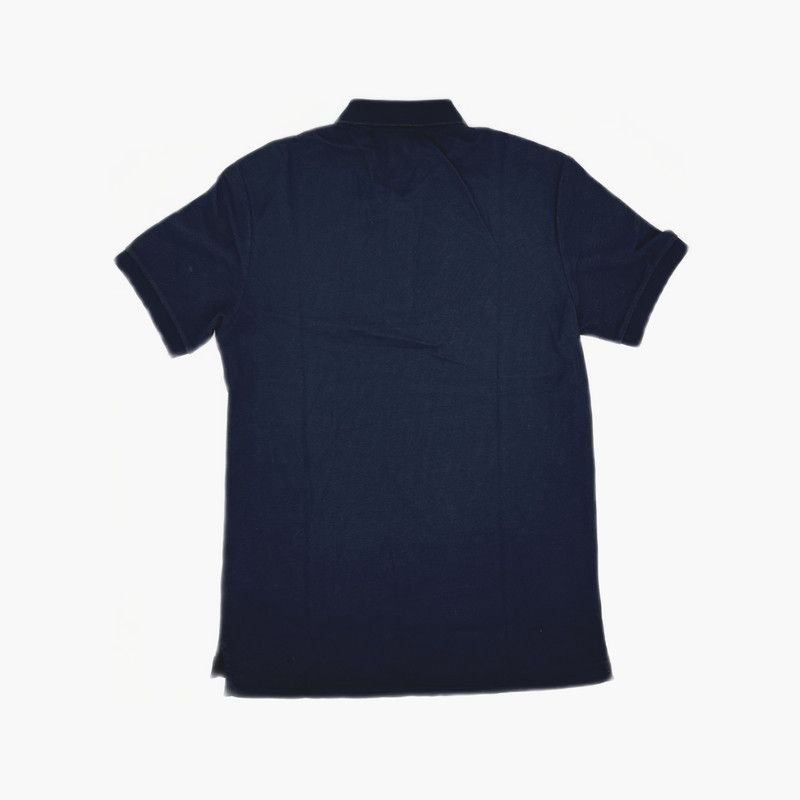 Burberry Burberry Navy Blue Logo Cotton Polo Shirt 0079 Size US S / EU 44-46 / 1 - 6 Thumbnail