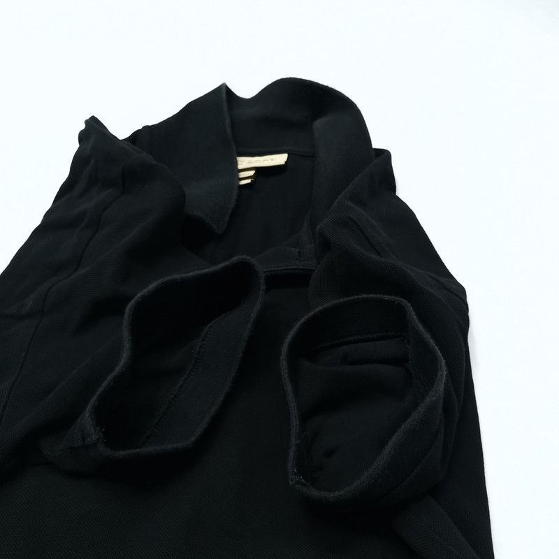 Burberry Burberry Black Embroidered Logo Polo Shirt 0079 Size US XS / EU 42 / 0 - 11 Thumbnail