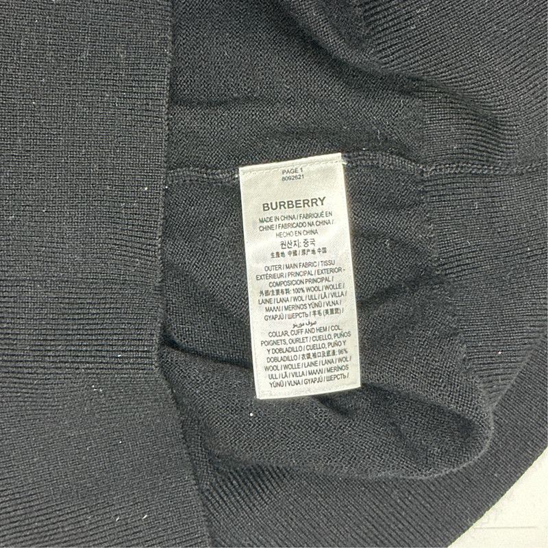 Burberry Burberry Wool Knitwear with Stripe Detail 0079 Size US M / EU 48-50 / 2 - 5 Thumbnail