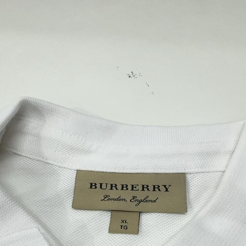 Burberry Burberry SS22 Solid White Short Sleeve Polo 0079 Size US XL / EU 56 / 4 - 5 Thumbnail