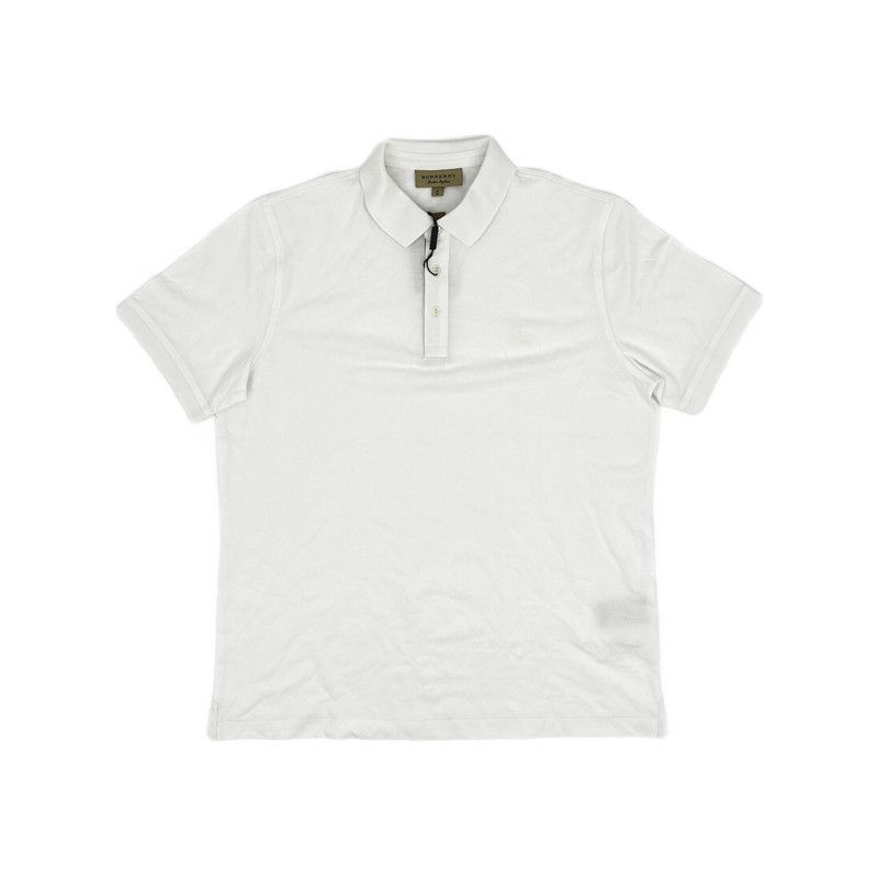 Burberry Burberry SS22 Solid White Short Sleeve Polo 0079 Size US XL / EU 56 / 4 - 12 Thumbnail