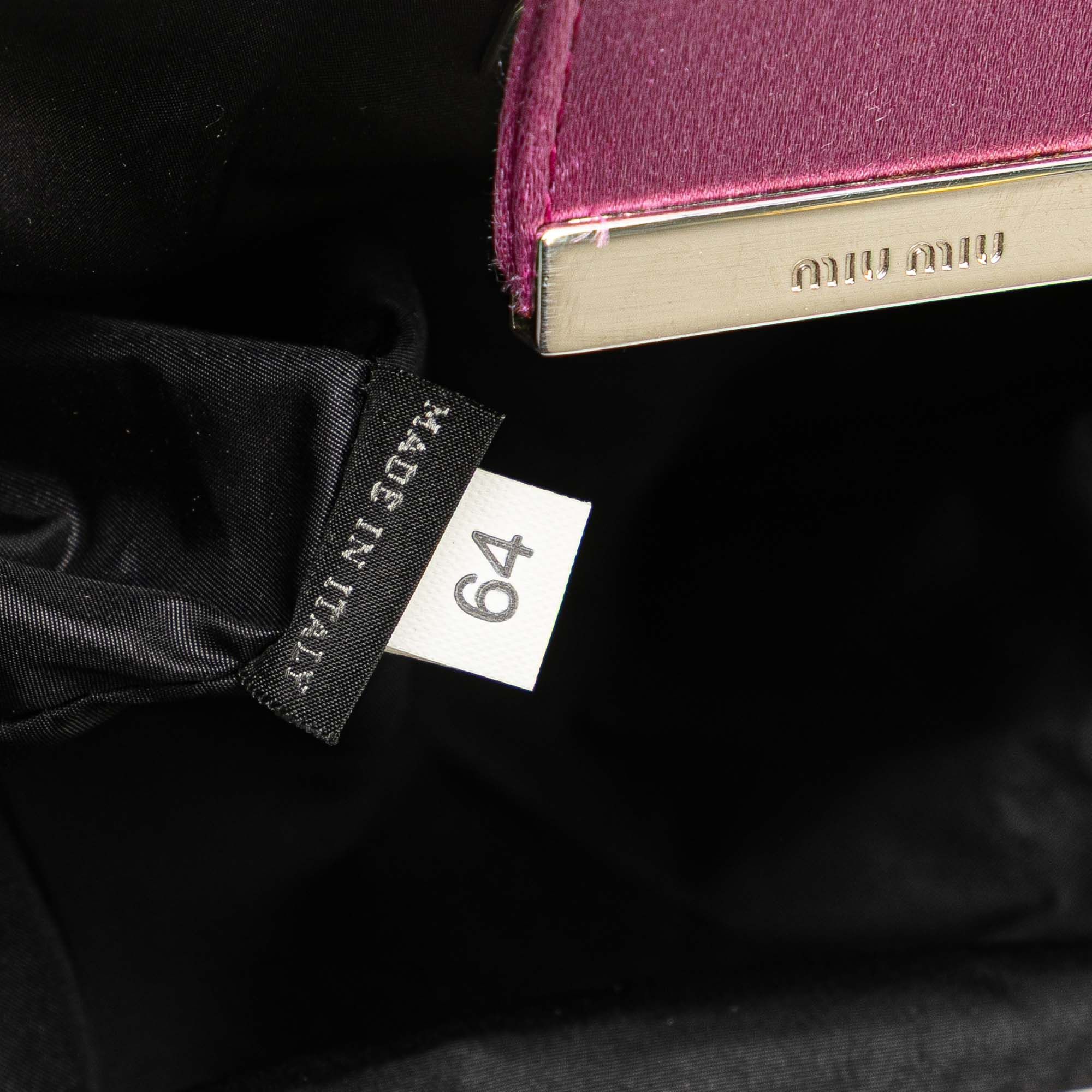 Miu Miu Miu Miu Satin Clasp Clutch on Strap Size ONE SIZE - 6 Thumbnail